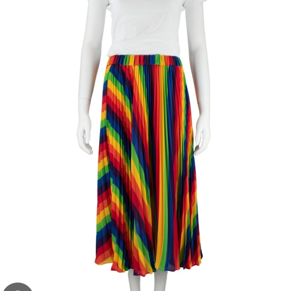 Michael Kors rainbow pleated skirt